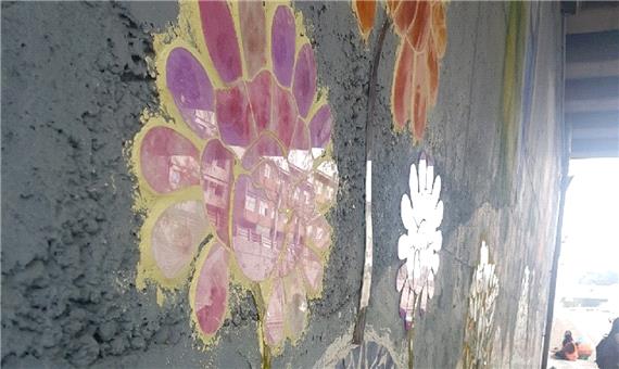 نقاشی خیابان‌ها و کوچه‌های رشت توسط بانوان هنرمند