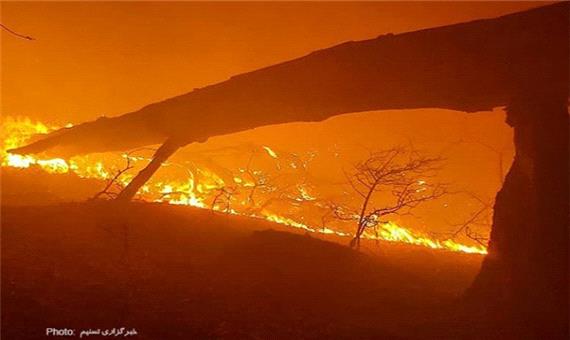 تصاویر/ آتش سوزی در جنگلهای اشکورات گیلان