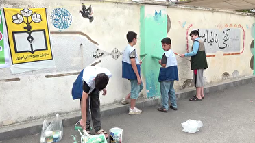 همت جهادی دانش آموزان شفتی برای آماده سازی مدارس