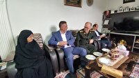 دیدار با خانواده‌های ۲ شهید والامقام در املش