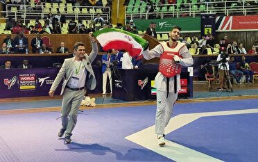تکواندوکار گیلانی بر بام جهان ایستاد
