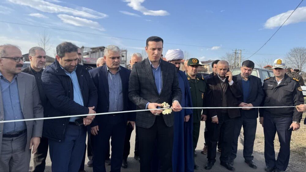 افتتاح پروژه‌های عمرانی و خدماتی در بخش سنگر شهرستان رشت