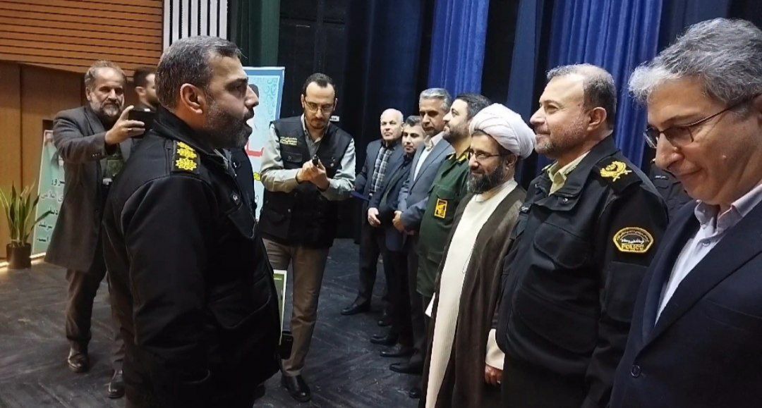 مراسم تکریم و معارفه فرمانده انتظامی شهرستان صومعه سرا