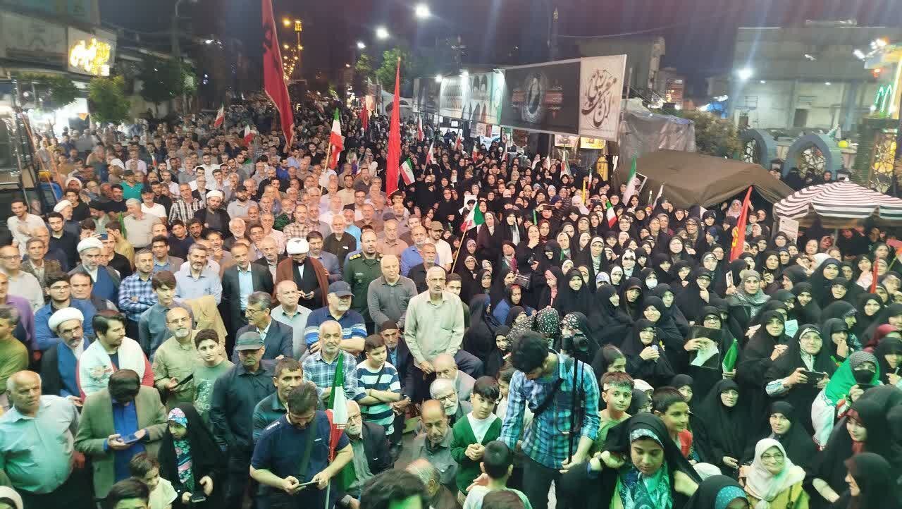 حضور مردم آستانه اشرفیه در نود و سومین قرار شبانه