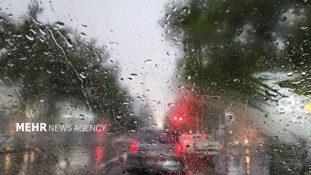 بارش شدید باران در رشت