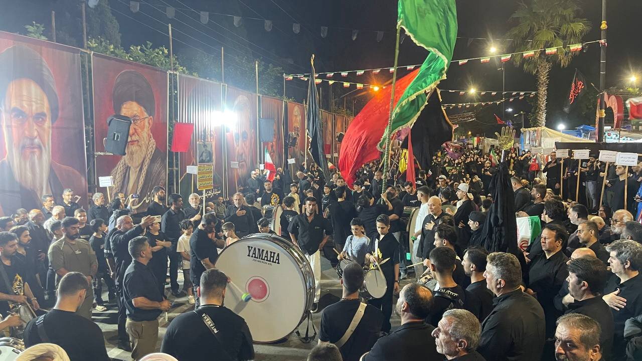 همنوایی مرزنشینان آستارایی در شب سوم محرم