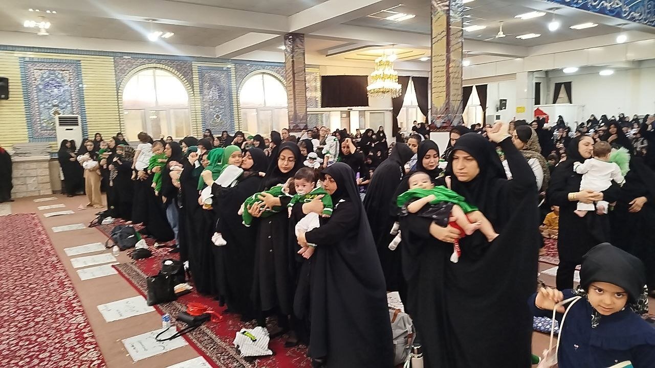 مراسم شیرخوارگان حسینی در آستانه اشرفیه