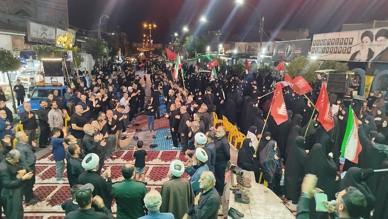 نهمین مراسم اقامه عزای سیدالشهدای کربلا در آستانه اشرفیه