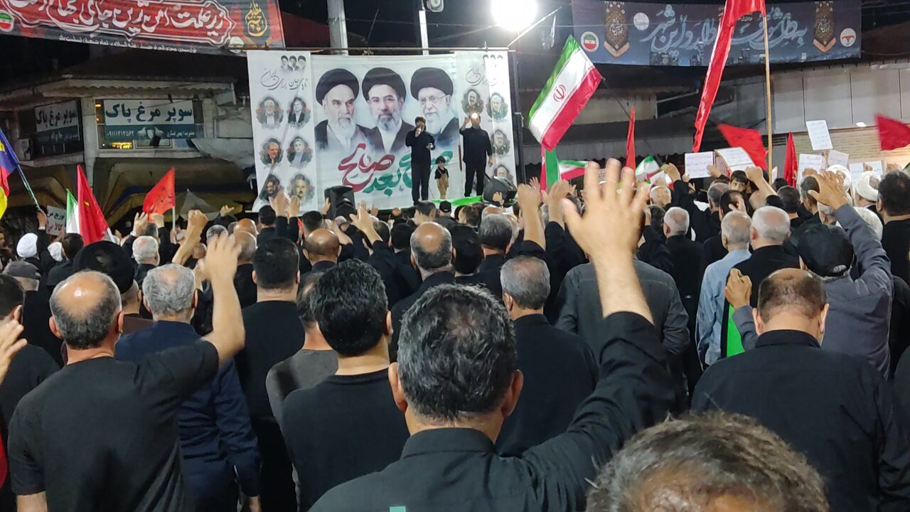 صد و پانزدهمین تجمع لنگرودی ها همزمان شب تاسوعا