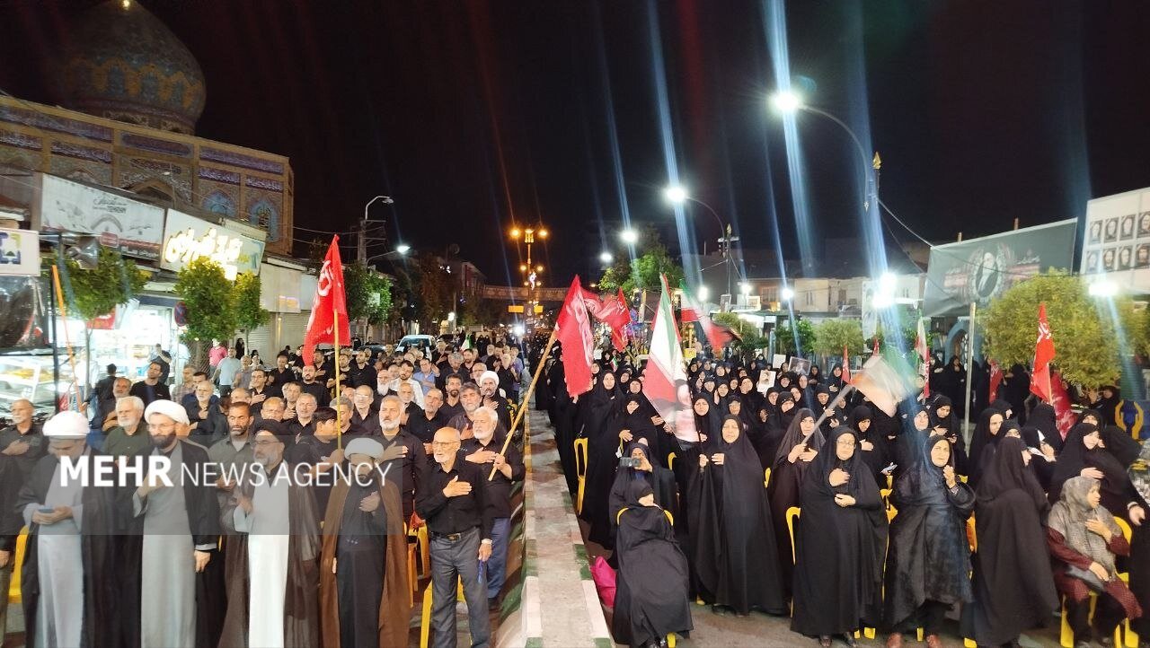 اقامه عزای سیدالشهدای انقلاب در آستانه اشرفیه