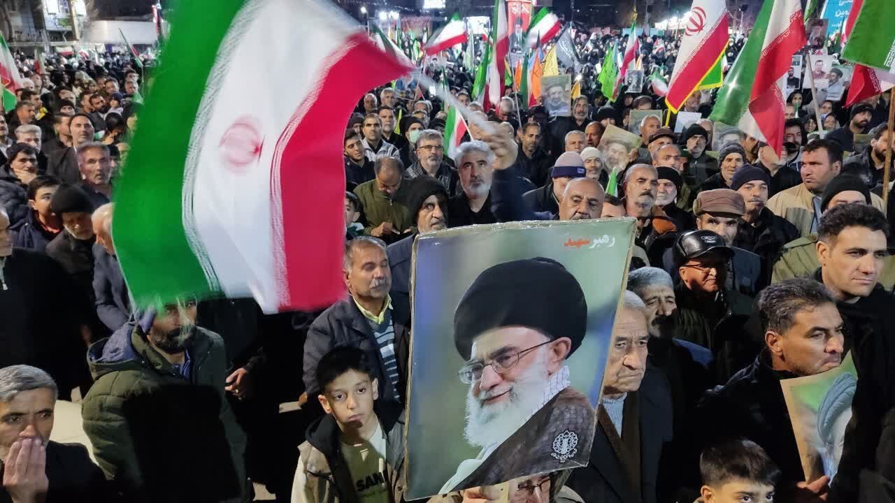صد و سی و هفتمین حماسه حضور مردم آستانه اشرفیه در خیابان