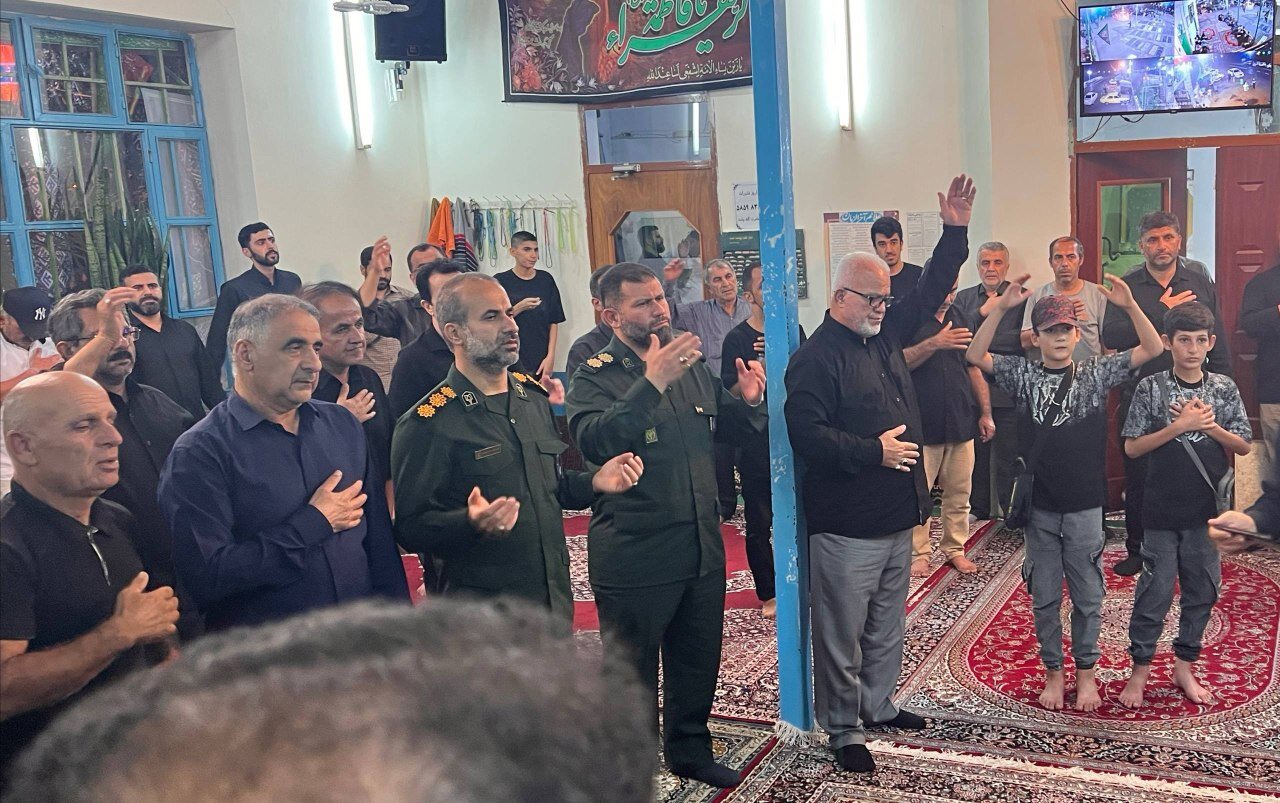 عاشقان امام حسن(ع) در روستای گلف پشت به سوگ نشستند