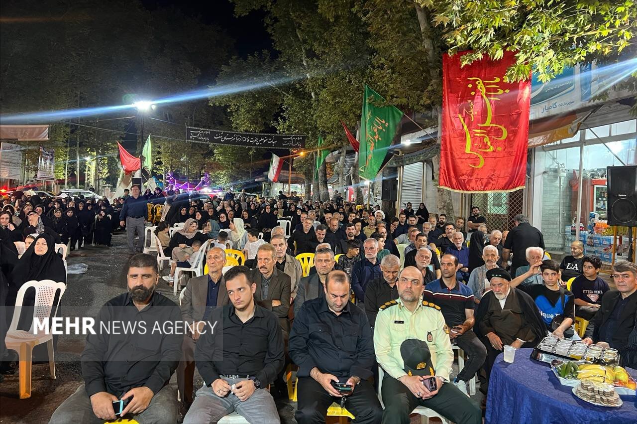 روایت مهر از آیین یادبود «فرزندان آسمانی» شفت در شب سوگ نبوی