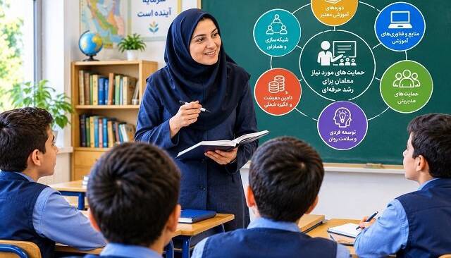 معلمان برای رشد حرفه‌ای به چه حمایت‌هایی نیاز دارند؟