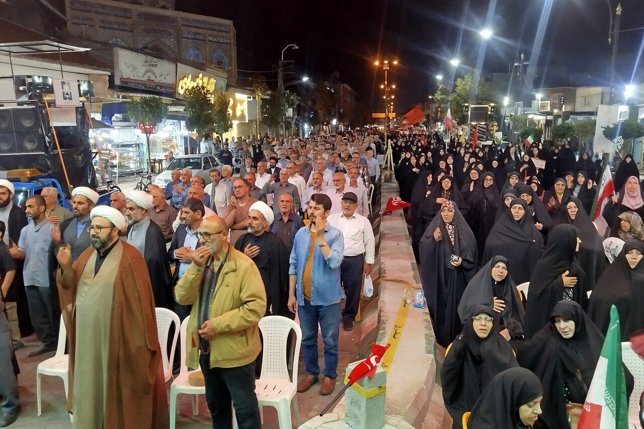 مراسم عزاداری شهادت حضرت معصومه (س) در آستانه اشرفیه