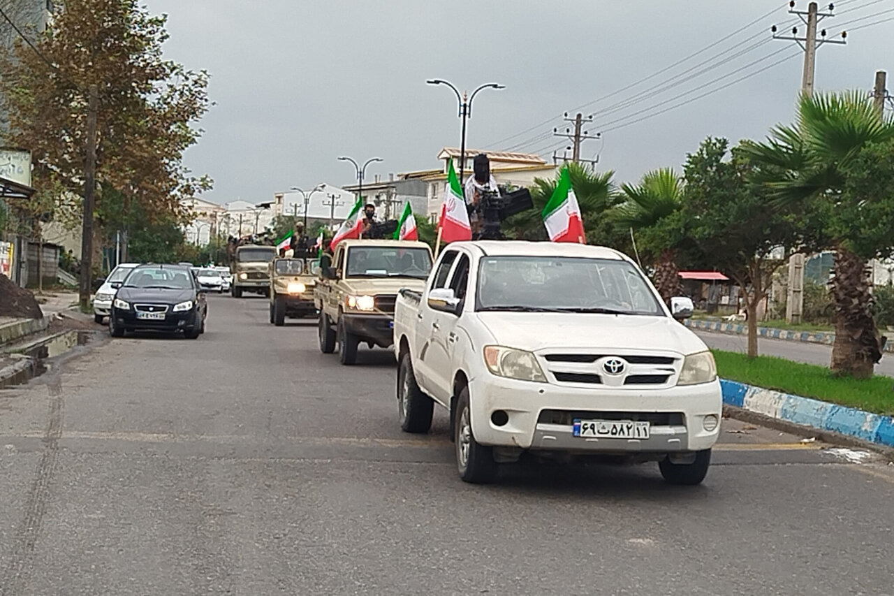 رزمایش گردان‌های امنیتی با هدف نمایش آمادگی دفاعی در بندر کیاشهر